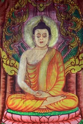 Buddha čtvrtek. Wat Simuong. Wat Si Muang. Vientiane. Laos, 20151030, Vientiane, Laos