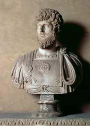 Busta Lucius Aurelius Verus, Řím, 2. století (mramor)