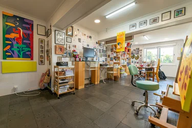 Studio Cristiny Rodriguezové na ostrově Pico, 2022 (foto)