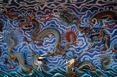 Dragons, Haw Par Villa (Tiger Balm Garden), zábavní park založený na čínské mytologii a legendách, Singapur, Singapurská republika