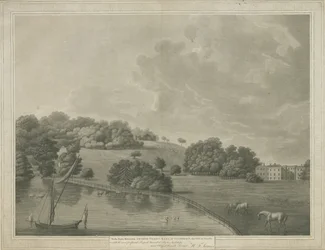 Enville Hall: rytina akvatinty a [? 19. století]