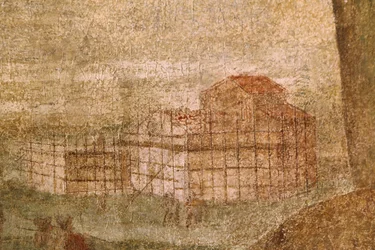 Fresco, svatyně Madony zázraků, Motta di Livenza, Veneto, Itálie (foto)