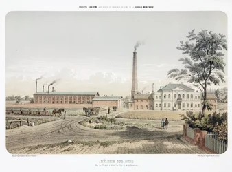 General Industrial Scenes Zinc pracuje v Mulheim an der Ruhr, Německo