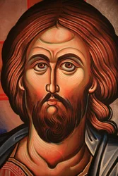 Řecká ortodoxní ikona zobrazující Krista Soluň Řecko