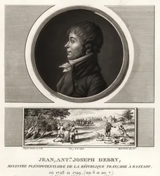 Jean Antoine Joseph Debry, zplnomocněný ministr Francouzské republiky, řečník