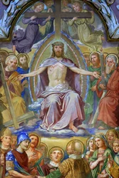 Ježíš-Kristus ve velebnosti. Klášter Klosterneuburg, Vídeň, Rakousko