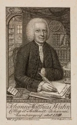 Johann Matthias Wahn, německý matematik, c 1792