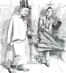 Joseph Chamberlain a William Ewart Gladstone.