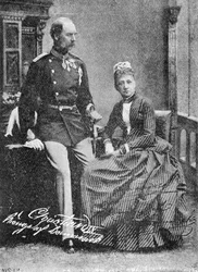 Král Christian IX a královna Louise Dánská
