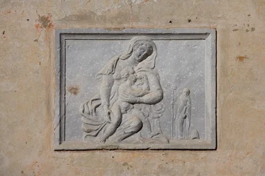 Madonna, opatství Santa Maria del Pero, Monastier, Veneto, Itálie (foto)