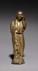 Truchlící Marie, pravděpodobně z oltářního kříže, 1200-1300