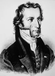 Niccolo Paganini, asi 1850 (rytina)