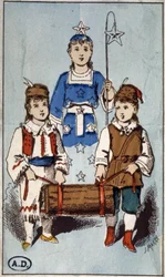 Noelova krabici, konec 19. století (ilustrace)