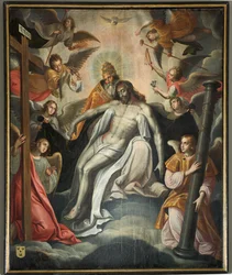 Farní kostel (Saint Salvator Parish Church). Interiér. malování.