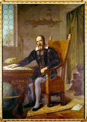 Portrét Galilea Galileiho dit Galilee (1564 - 1642) - Anonymní obraz - Lastra a Signa, villa selva, Itálie