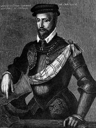 Portrét Gasparda de Coligny, pána ze Châtillonu (1519-1572), francouzského šlechtice, admirála a vůdce hugenotů ve francouzských náboženských válkách