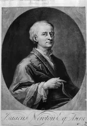 Portrét Isaaca Newtona (1642-1727)