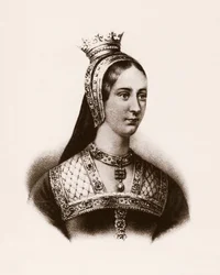 Portrét Marie Iere Anglické (nebo Marie Tudorovny) (1497-1534), královny Francie, rytina, sd.