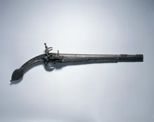 Pistole s miqueletovým zámkem a „krysím ocasem“, Balkán, konec 18.-počátek 19. století