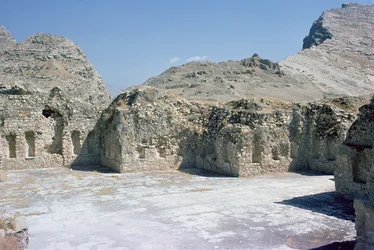 Ruiny paláce krále Shapur I (241-72), Sassanian (foto)