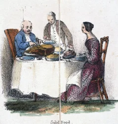 Pevné jídlo“, c 1845