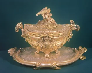 Polévková mísa, Ludvík XV., vyrobená pro ruskou císařovnu Alžbětu (1709-62), F.T. Germain, Paříž
