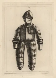 Oblek jezdeckého brnění z doby krále Jindřicha VIII. nebo Alžběty I. z Tower of London