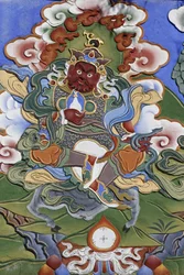 Chrám tisíce Buddhů Dashang Kagyu Ling sbor Strážce chrámu, La Boulaye, Francie