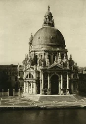 Bazilika Santa Maria della Salute na konci Canal Grande. Fotografie Benátky od Wilhelma Bodea