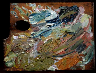 Paleta nizozemského malíře Vincenta Van Gogha (1853-1890), 35 cm
