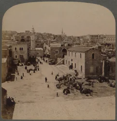Betlém Judský, místo narození Ježíše, Palestina, 1896.