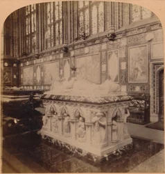 Cenotaph Prince Consort, v Albert Memorial Chapel, Windsor, Anglie, 1900.