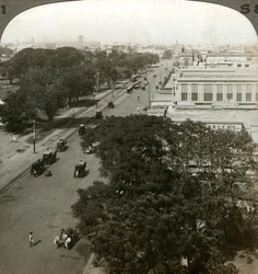 Chowringhee Road, Kalkata, Indie, 1900.