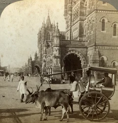 Ekka, mimo Victoria Station, Bombay, Indie, c 1900.
