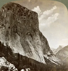 El Capitan and Half Dome, Yosemite Valley, Kalifornie, USA, 1902
