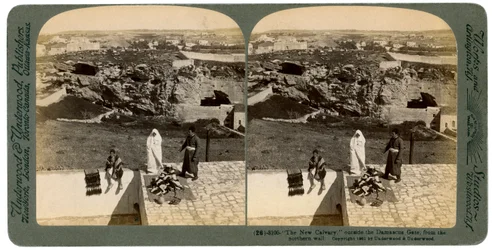 Jeruzalém při pohledu z Damašské brány, Palestina, 1901.