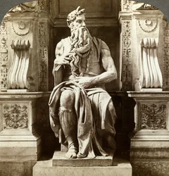 Michelangelova socha Mojžíše, kostel San Pietro in Vincoli, Řím, Itálie