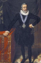 Indre & Loire N* 213 - Chateau de Plessis-les-Tours - Portrét Jindřicha IV. - Francouzská škola 17. století