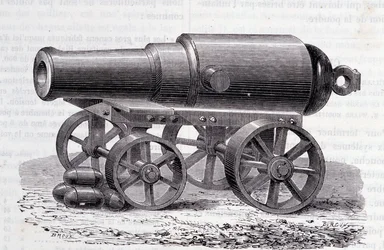 Puška Blakely - Blakely Canon na londýnské výstavě Expo (1862)