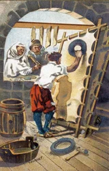 Výrobce papoušků v roce 1575.