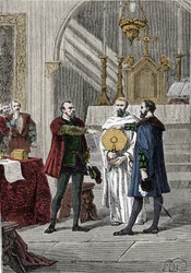 Po různých neshodách mezi španělskými dobyvateli Francisco Pizarro (Francois Pizarre