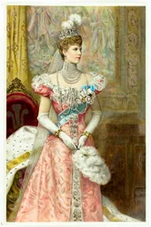 Alexandra, princezna z Walesu, kolem roku 1900