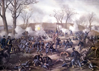 Americká občanská válka (1861 - 1865): První bitva o Fort Donelson (Tennessee) 16. února