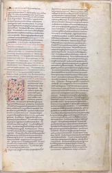 Iluminovaná stránka z Bible z 11. století