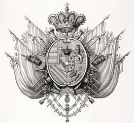 Arms of Toskánsko, začátek 19. století. Leopolda Toskánského.