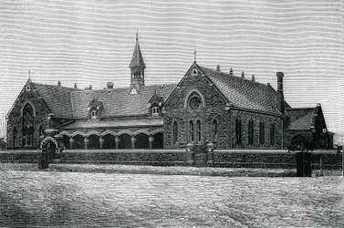 Austrálie: An Adelaide Public School, c.1885 (rytina)