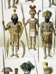 Australští domorodí lidé ve státních šatech