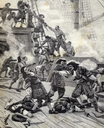 Bitva na lodi - Jean Bart.