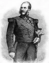Bernard-Pierre Magnan. Maršál Francie (1791 až 1865). rytina z roku 1865.