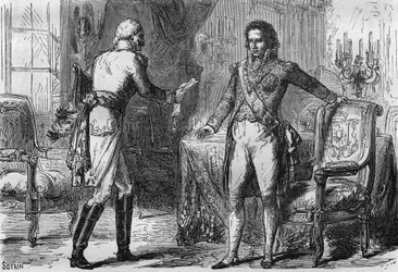 Bernadottova zrada - Jean Baptiste Jules Bernadotte (1763-1844) přijal 18. prosince vyslance (tajného agenta) z Pruska do švédského Stockholmu